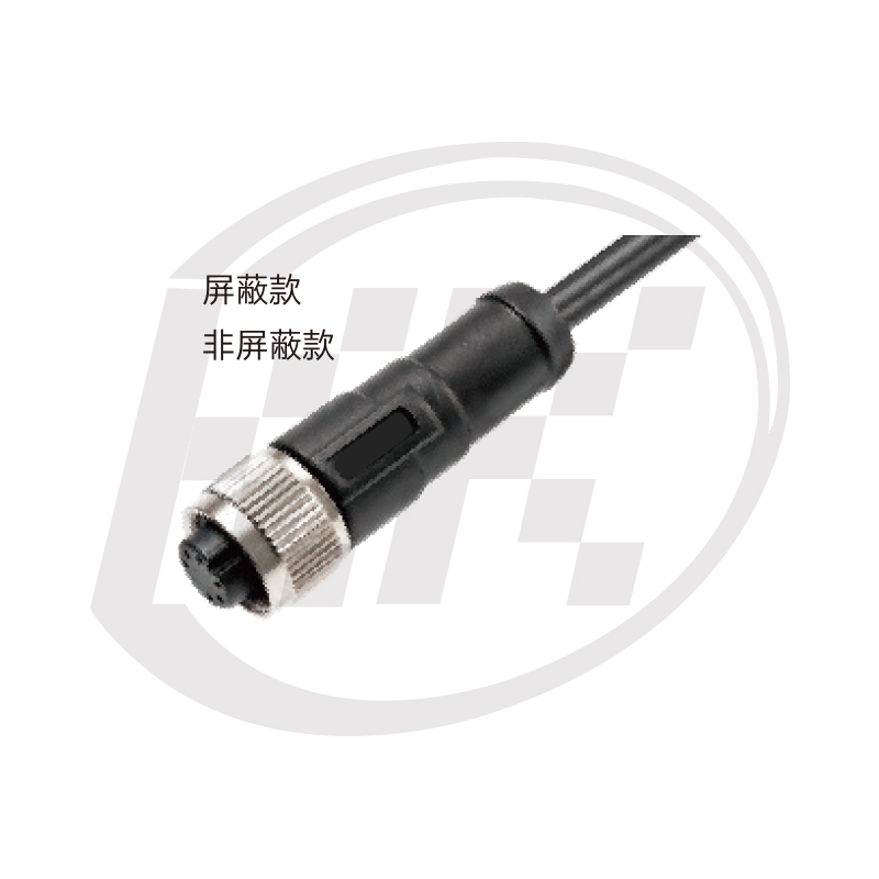 M12 直式孔型成型插头