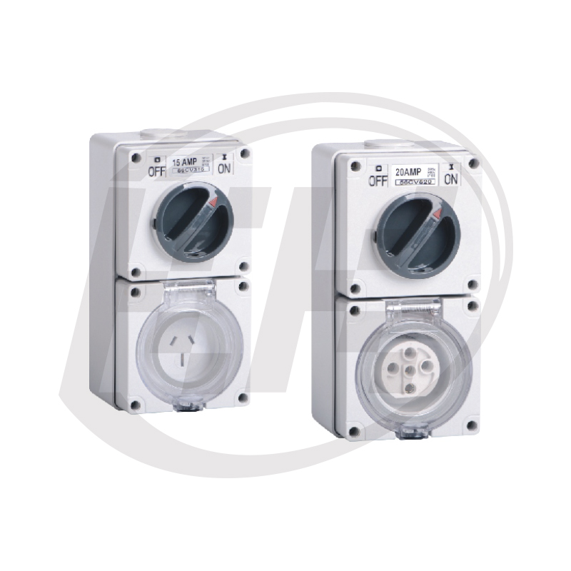 ES-56CV 方型插座带开关系列